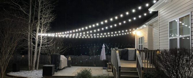 Charlotte Backyard Lighting Installation