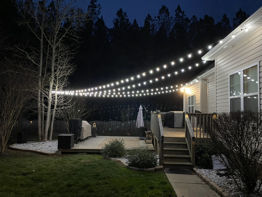 Charlotte Backyard Lighting Installation